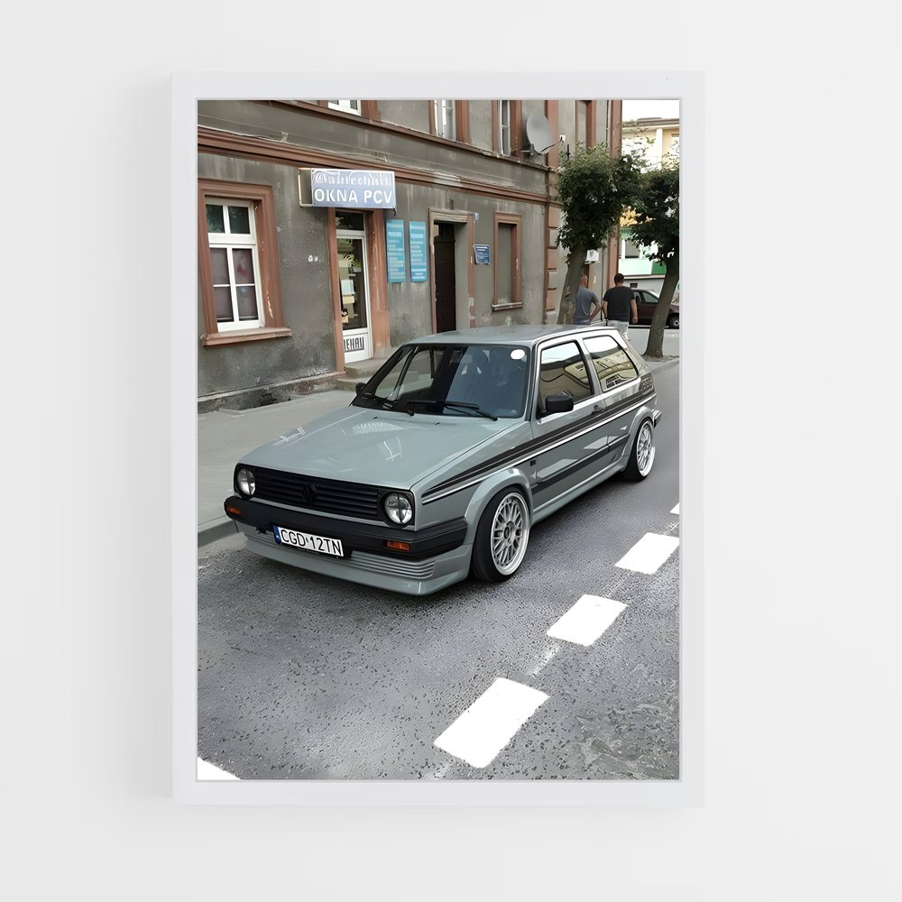 Poster Golf GTI Legend – affiche Volkswagen (vue 3)